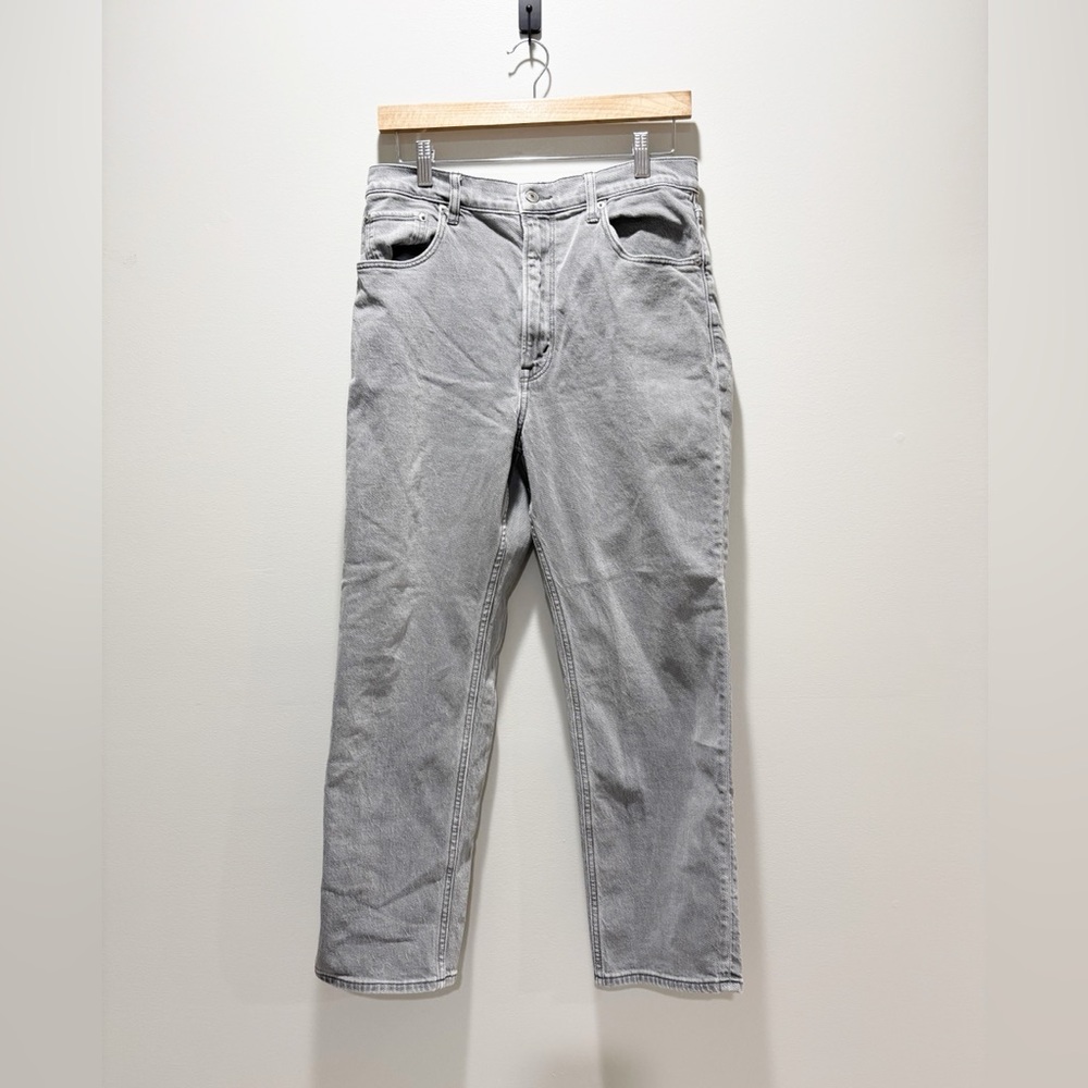 Abercrombie & Fitch Women’s Gray The Ankle Straight Ultra High Rise Jeans Sz 31